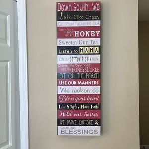 Kitchen sign
